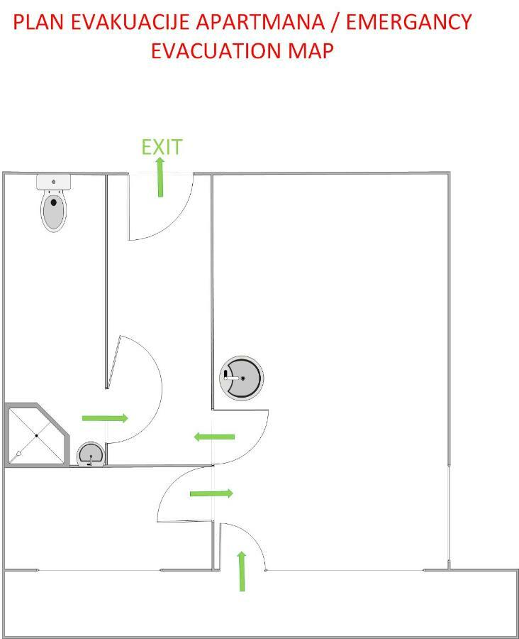 Studio Apartman Tirkiz Zagreb Eksteriør bilde